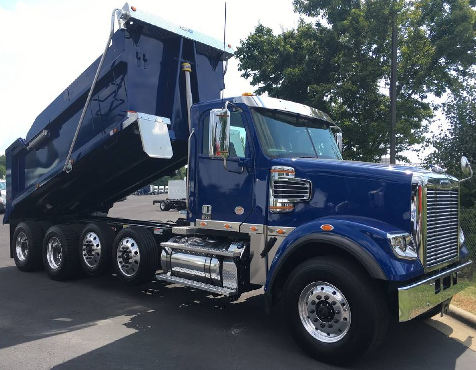 one of our dumpster trucks